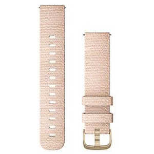 GARMIN Quick Release Х 20mm Blush Pink Woven Nylon / Light Gold 010-12924-52