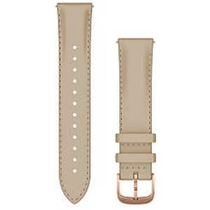 GARMIN Quick Release Х 20mm Light Sand Italian Leather / 18K Rose Gold PVD 010-12924-61