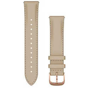 GARMIN Quick Release バンド 20mm Light Sand Italian Leather / 18K Rose Gold PVD 010-12924-61