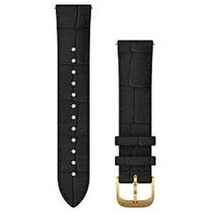 GARMIN Quick Release バンド 20mm Black Embossed Italian Leather / 24K Gold PVD 010-12924-62