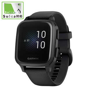 GARMIN Venu Sq Music Black Slate  スマートウォッチモード 約6日間 GPSモード+音楽 約6時間 GPSのみ 約14時間  010-02426-70