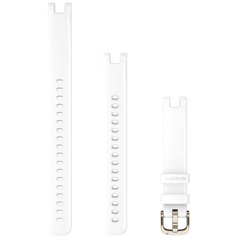 Garmin Lily バンド 14mm White Silicone Cream Gold Hydeparkcats Org