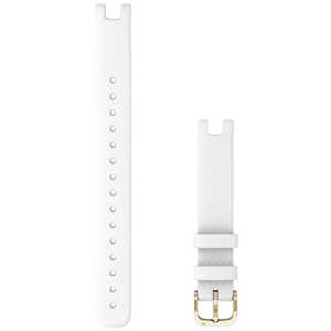 GARMIN Lily バンド 14mm White Silicone / Cream Gold Long 010-13068-C6