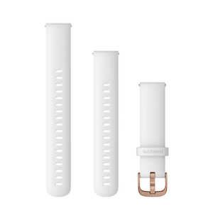 Quick Release バンド 18mm White Silicone / Rose Gold GARMIN 010-12932-0K Quick Release バンド 18mm White Silicone / Rose Gold GARMIN 010-12932-0K