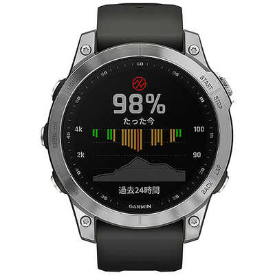 GARMIN スマートウォッチ fenix 7 Silver Graphite 010-02540-04 の