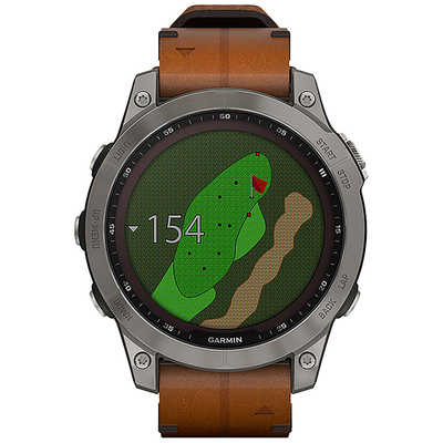 GARMIN スマートウォッチ fenix 7 Sapphire Dual Power Ti Chestnut 