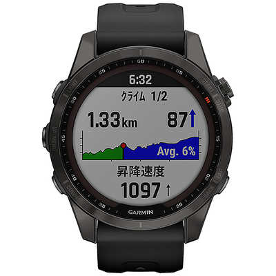 GARMIN（ガーミン）fenix 7S Sapphire Dual Power Ti Carbon
