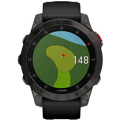 GARMIN スマートウォッチ epix Sapphire Carbon Gray DLC Ti