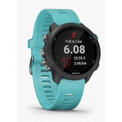 GARMIN ForeAthlete 245 Music Black Aqua 【数量限定 RDPセット品 ...