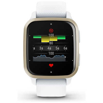 GARMIN スマートウォッチ Venu Sq 2 WhiteCream Gold GARMIN 010-02701
