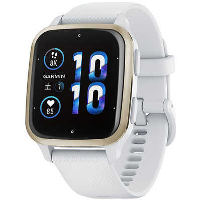 GARMIN スマートウォッチ Venu Sq 2 WhiteCream Gold GARMIN 010-02701