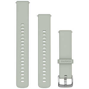 GARMIN Quick Release バンド 18mm Sage Gray Silicone / Silver 010-13256-01 GARMIN Quick Release バンド 18mm Sage Gray Silicone / Silver 010-13256-01