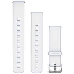 GARMIN Quick Release バンド 22mm Whitestone Silicone / Silver 010-13256-20 GARMIN Quick Release バンド 22mm Whitestone Silicone / Silver 010-13256-20