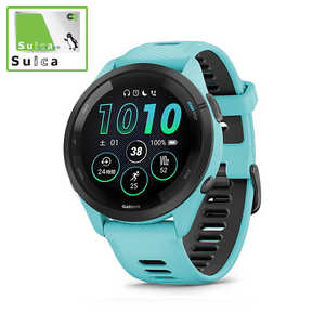 GARMIN スマートウォッチ Forerunner 265 Aqua(Suica対応)  010-02810-42