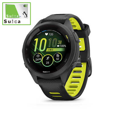 GARMIN スマートウォッチ Forerunner 265S Black(Suica対応) 010-02810