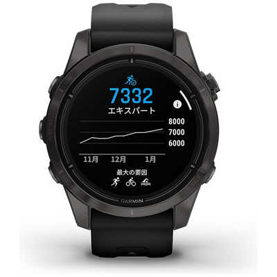 GARMIN スマートウォッチ epix Pro (Gen 2) 42mm Sapphire Ti Carbon