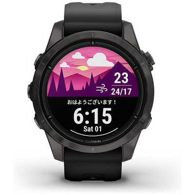 GARMIN スマートウォッチ epix Pro (Gen 2) 42mm Sapphire Ti Carbon