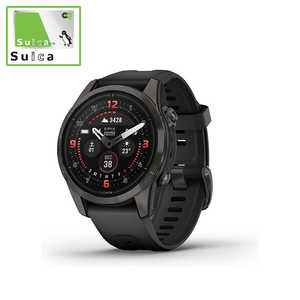 GARMIN epix Pro (Gen 2) 42mm Sapphire Ti Carbon Gray DLC / Black(Suica対応) 0100280236