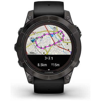 GARMIN スマートウォッチ fenix 7 Pro Sapphire Dual Power Ti Carbon 