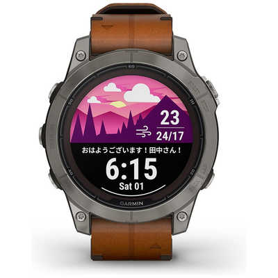 GARMIN スマートウォッチ fenix 7 Pro Sapphire Dual Power Ti Carbon