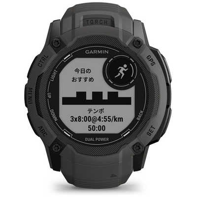 GARMIN スマートウォッチ Instinct 2X Dual Power Graphite(Suica対応 