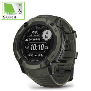 GARMIN スマートウォッチ Instinct 2X Dual Power Moss(Suica対応) 010-02805-52