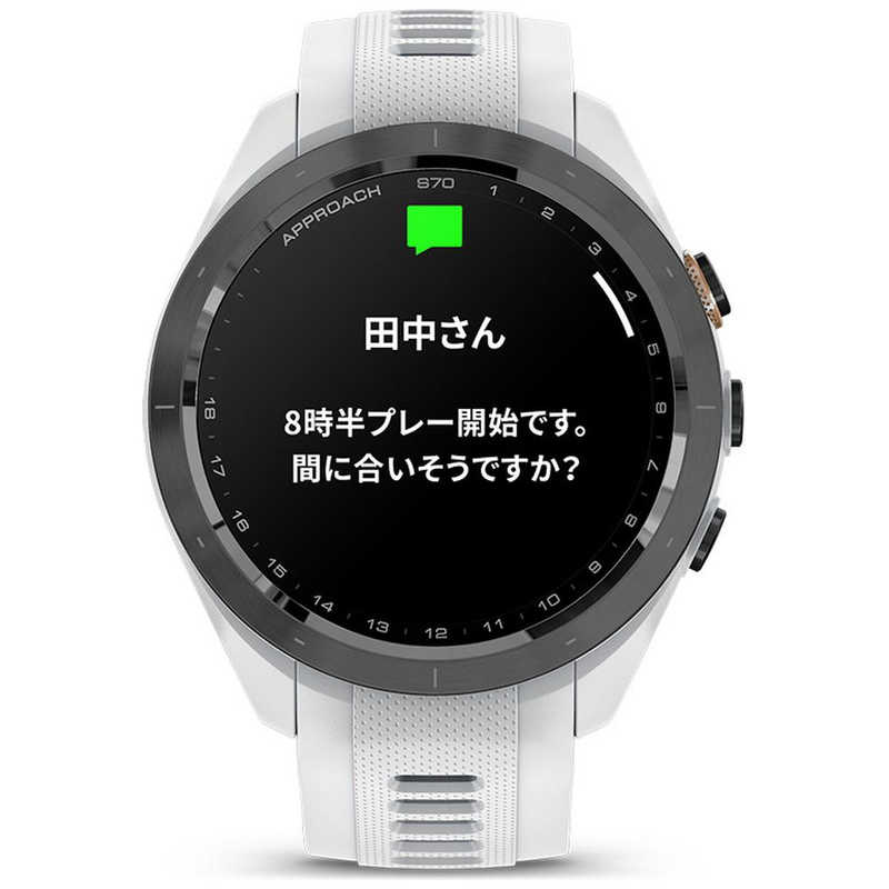 GARMIN GARMIN GPS ゴルフナビ Approach S70 42mm ホワイト  0100274620 0100274620