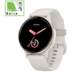 GARMIN GPSスマートウォッチ vivoactive(ヴィヴォアクティブ)5 Suica対応 Ivory / Cream Gold 010-02862-41