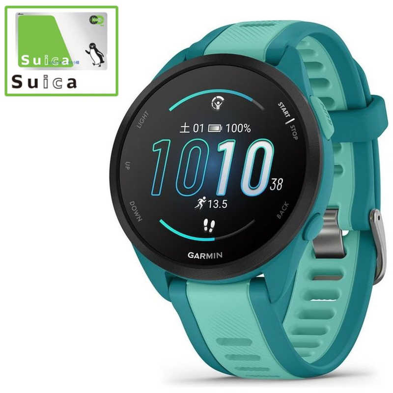 GARMIN GARMIN ランニングGPSスマートウォッチ Forerunner 165 Music Turquoise 010-02863-92 010-02863-92