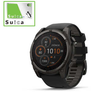 GARMIN fenix 8(フェニックス 8)Sapphire Dual Power 51mm GPSスマートウォッチ(Suica対応) (ガーミン) Ti Carbon Gray DLC/ Black 010-02907-50 GARMIN fenix 8(フェニックス 8)Sapphire Dual Power 51mm GPSスマートウォッチ(Suica対応) (ガーミン) Ti Carbon Gray DLC/ Black 010-02907-50