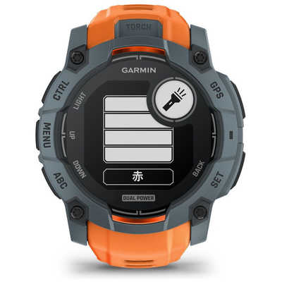 GARMIN Instinct 3 Dual Power 50mm GPSスマートウォッチ(Suica対応