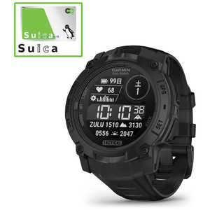 GARMIN Instinct 3 Dual Power (インスティンクト スリー デュアル パワー)50mm Tactical GPSスマートウォッチ(Suica対応) Black 010-02935-80