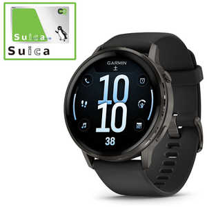 GARMIN Venu 4(Fj[4)45mm AMOLEDfBXvC(Sd}(ECG)Av)(SuicaΉ) (K[~) Slate / Black Slate / Black 010-03014-30