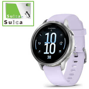 GARMIN Venu 4(Fj[4)41mm AMOLEDfBXvC(Sd}(ECG)Av)(SuicaΉ) (K[~) Silver / Periwinkle Silver / Periwinkle 010-03013-31