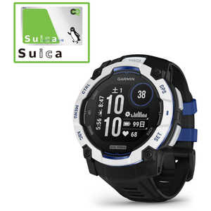 GARMIN Instinct 3 Dual Power(CXeBNg X[ fAp[)50mm GPSX}[gEHb`(SuicaΉ) (K[~) Whitestone / Black 010-02935-