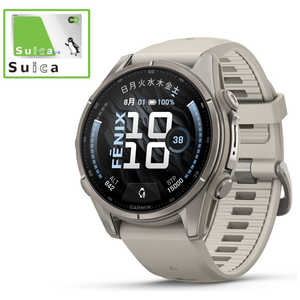 GARMIN fenix 9(�t�F�j�b�N�X 9)Sapphire AMOLED 43mm GPS�X�}�[�g�E�H�b�`(�S�d�}�S�d�}(ECG)�A�v��) Ti / Fog Gray 010-04761-04