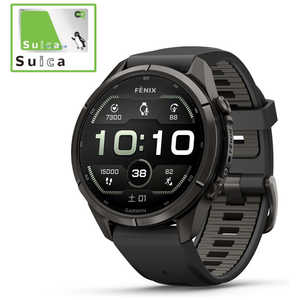 GARMIN fenix 9 Pro(�t�F�j�b�N�X 9 �v��)Sapphire AMOLED 43mm GPS�X�}�[�g�E�H�b�`(�S�d�}�S�d�}(ECG)�A�v��) DLC Ti / Black 010-04335-59