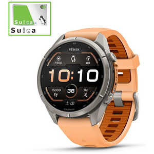 GARMIN fenix 9 Pro(�t�F�j�b�N�X 9 �v��)Sapphire AMOLED 43mm GPS�X�}�[�g�E�H�b�`(�S�d�}�S�d�}(ECG)�A�v��) Ti / Shell Pink 010-04335-99