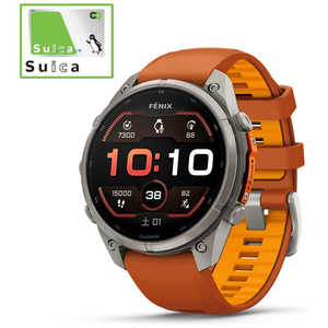GARMIN fenix 9 Pro(�t�F�j�b�N�X 9 �v��)Sapphire AMOLED 47mm GPS�X�}�[�g�E�H�b�`(�S�d�}�S�d�}(ECG)�A�v��) Ti / Autumn 010-04336-59