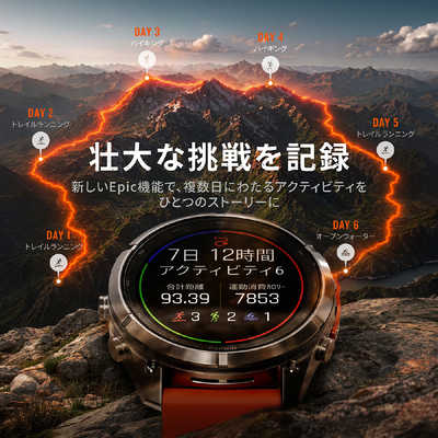 GARMIN fenix 9 Pro(フェニックス 9 プロ)Sapphire AMOLED 47mm GPS