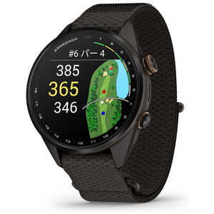 GARMIN �X�}�[�g�E�H�b�` Approach S72 �A�v���[�` S72 43mm �S���tGPS�E�H�b�` Pebble Gray×Heritage Bronze 010-04147-40