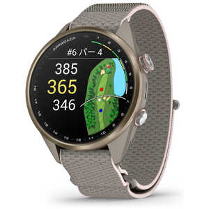 GARMIN �X�}�[�g�E�H�b�` Approach S72 �A�v���[�` S72 43mm �S���tGPS�E�H�b�` French Gray×Blush Pink 010-04147-41