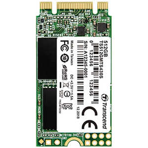 トランセンドジャパン 内蔵SSD SATA接続 M.2 SSD 430S [512GB /M.2] TS512GMTS430S