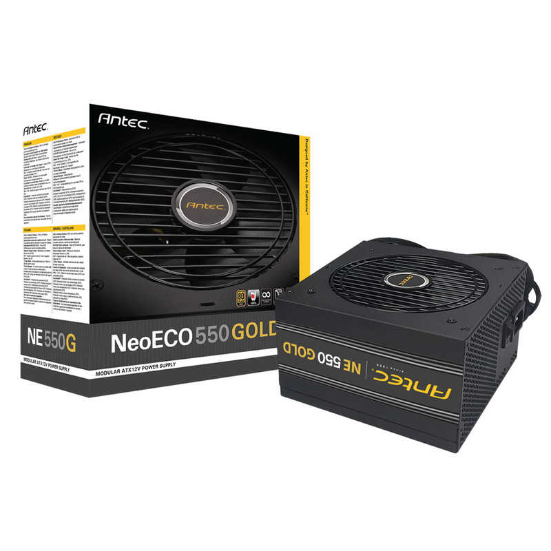 ANTEC ANTEC 550W PC電源 80PLUS GOLD認証取得 高効率高耐久電源ユニット NeoECO GOLD［ATX /Gold］ NE550 GOLD NE550 GOLD