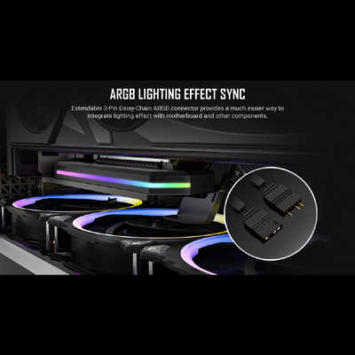 ANTEC SHIFT PCIE 5.0 ARGB グラフィックカードの可動式縦置き