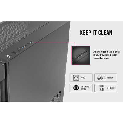 ANTEC PCケース DP502 FLUX ブラック の通販 | カテゴリ：パソコン