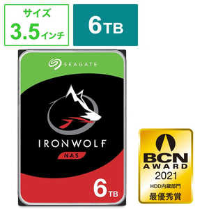 SEAGATE 内蔵HDD IronWolf(NAS用) [3.5インチ /6TB]｢バルク品｣ ST6000VN001