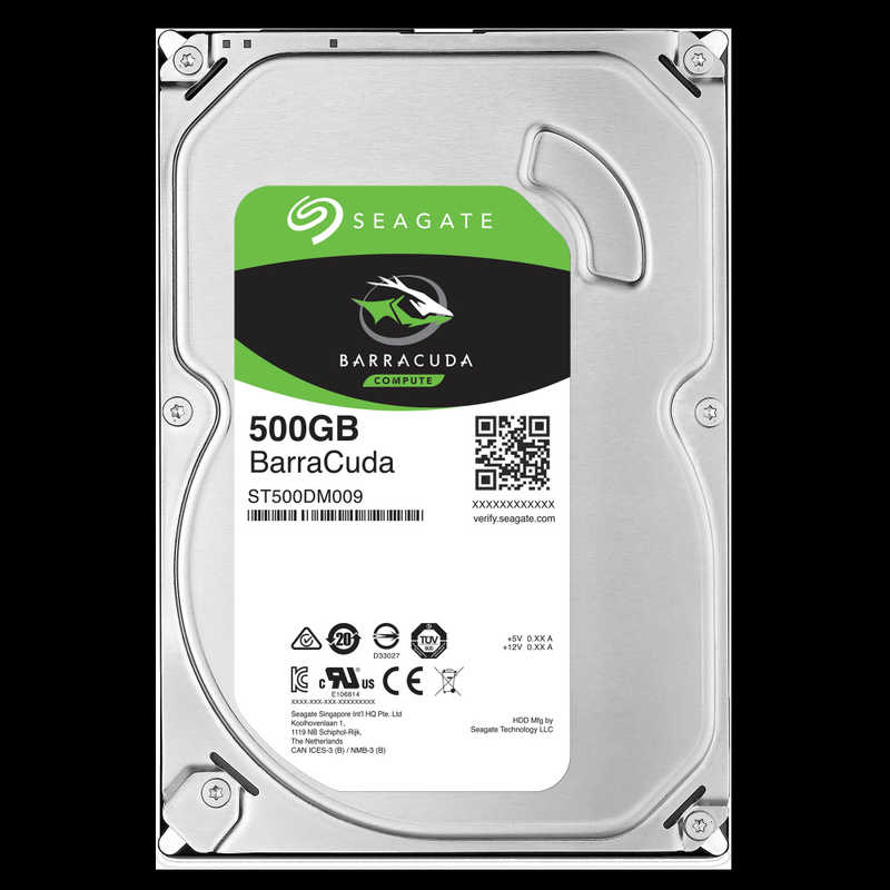 SEAGATE SEAGATE 内蔵HDD BarraCuda [3.5インチ /500GB]｢バルク品｣ ST500DM009 ST500DM009