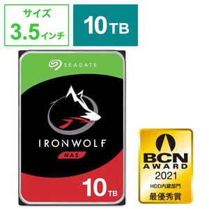 SEAGATE 内蔵HDD IronWolf NAS用 [3.5インチ /10TB]｢バルク品｣ ST10000VN0008