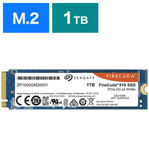 SEAGATE 内蔵SSD PCI-Express接続 FireCuda 510 [M.2 /1TB]｢バルク品｣ ZP1000GM30011